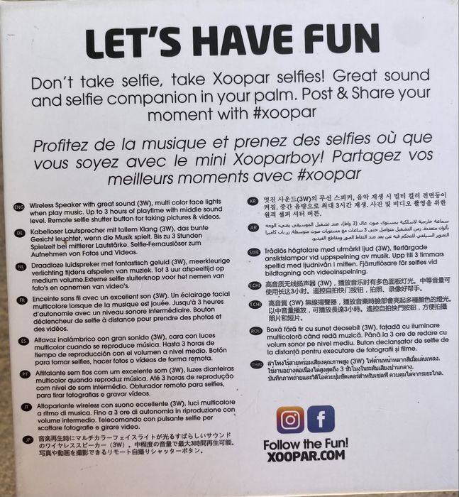 Coluna portátil sem fios da Xoopar