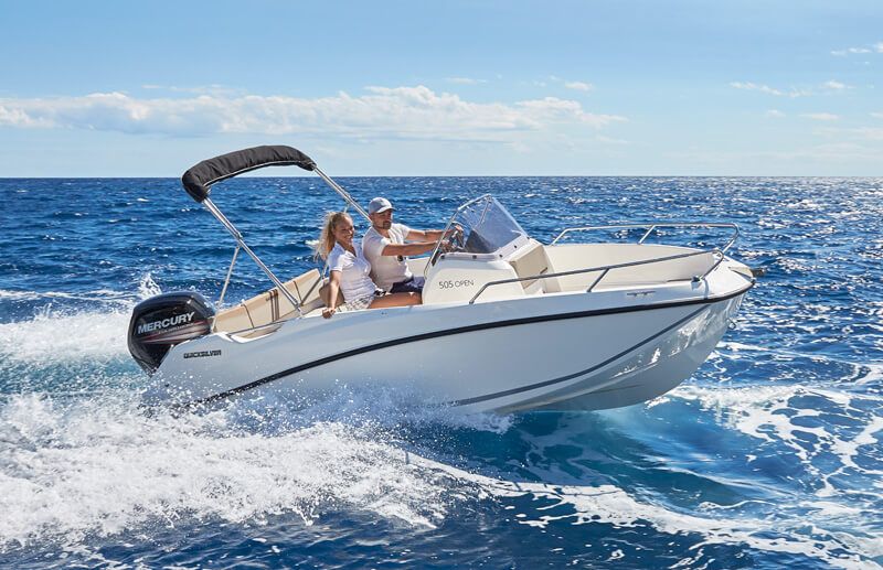 Barco Quicksilver Activ 505 Open 80 HP Novo e opção 100HP