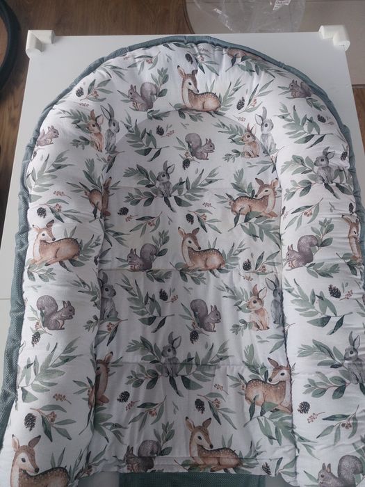 Kokon niemowlecy gniazdko otulacz velvet / bawełna sarenki