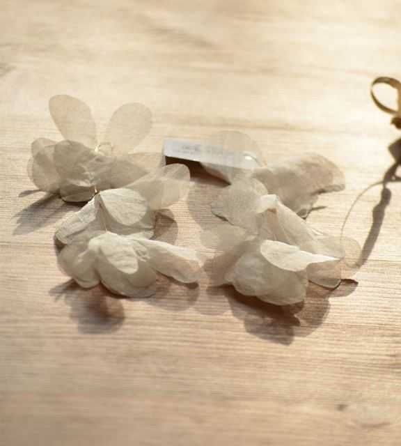 NOWE długie kolczyki ślubne z szyfonu [ByDziubeka model Triple)