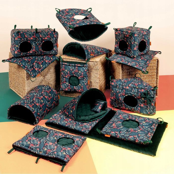 mata materac do woliery dla szynszyla królika 140x70cm ukory zielona