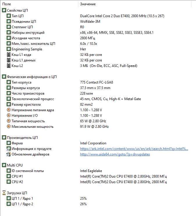 Комплект 2 -ядра  Intel® Core™2 Duo E7400 /MSI P41T-C31( DDR2)