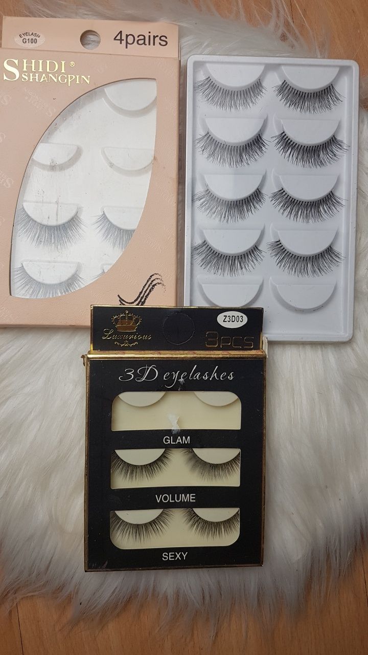 Rzęsy sztuczne czarne lashes na pasku