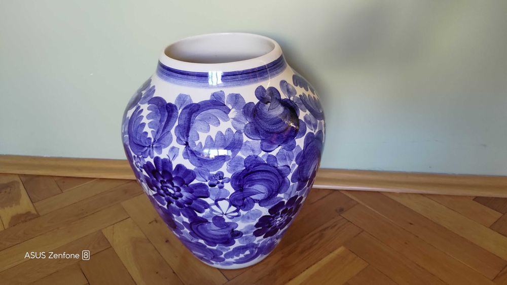 Waza wazon fajans Włocławek PRL