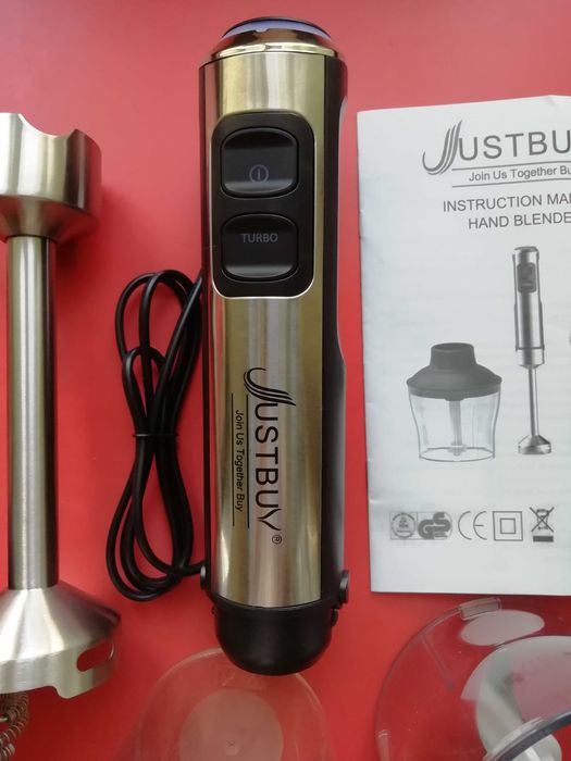 Блендер JUSTBUY 6 в 1, мощность 1500 Вт, светодиодная подсветка