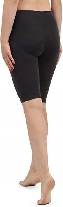 KOLARKI Leginsy krótkie damskie czarne RÓŻNE ROZMIARY