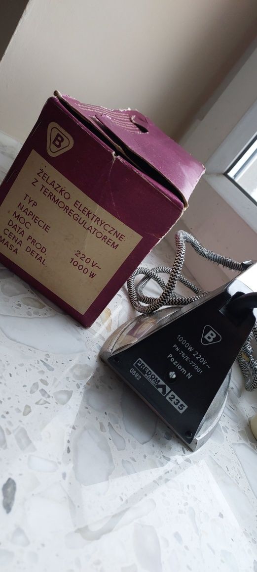 1982r Żelazko elektryczne predom dezamet 235 antyk prl retro vintage