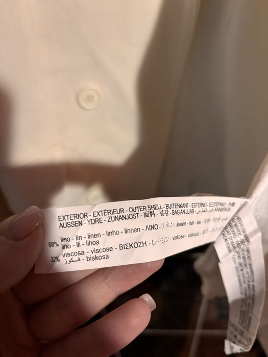 Лляний Піджак zara із 100% натуральної тканини