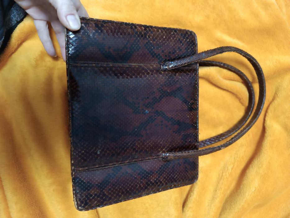 Сумочка кожа питона винтаж