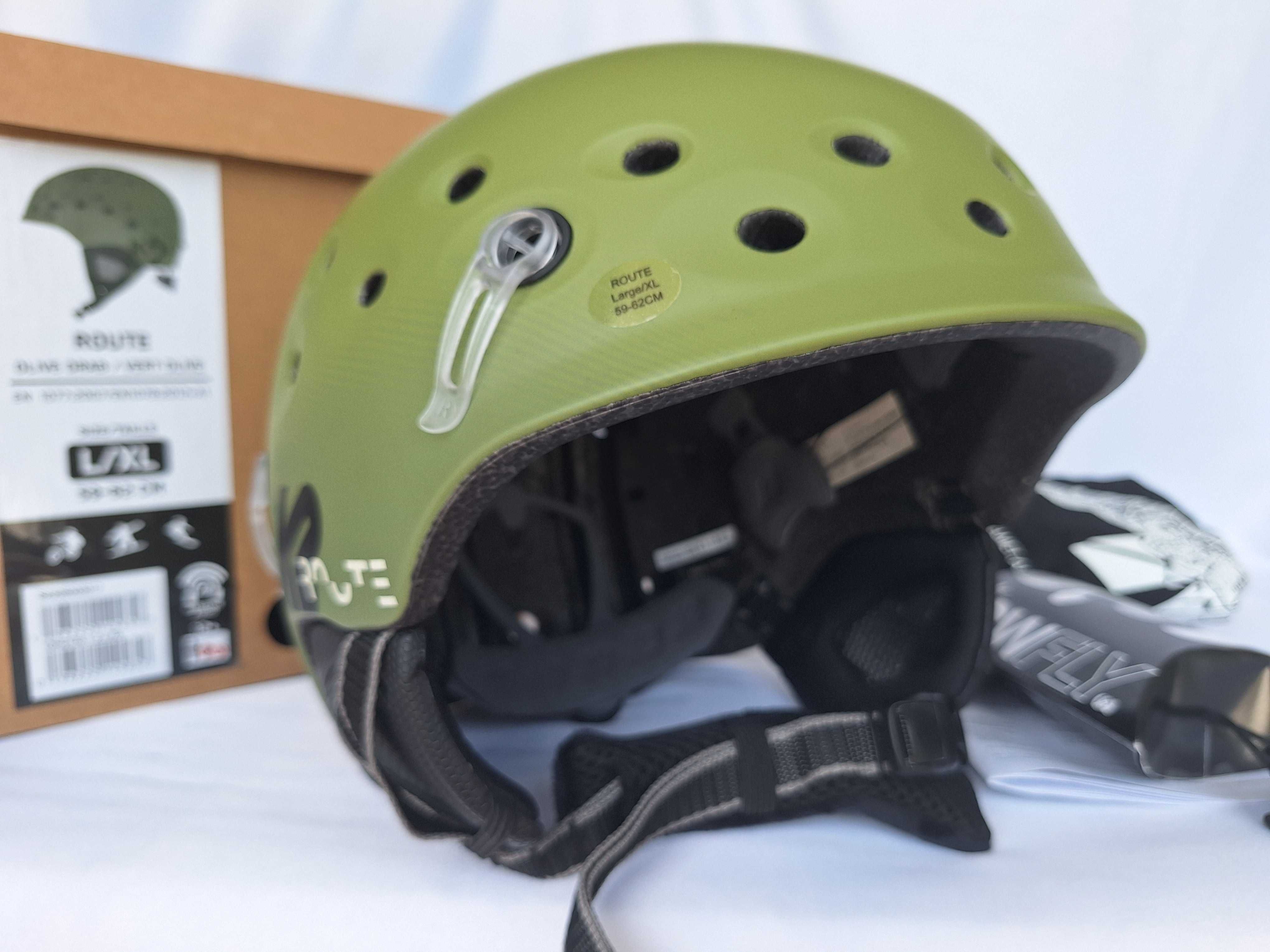 Kask całoroczny uniwersalny narciarski K2 Route Olive Drab L 59-62cm