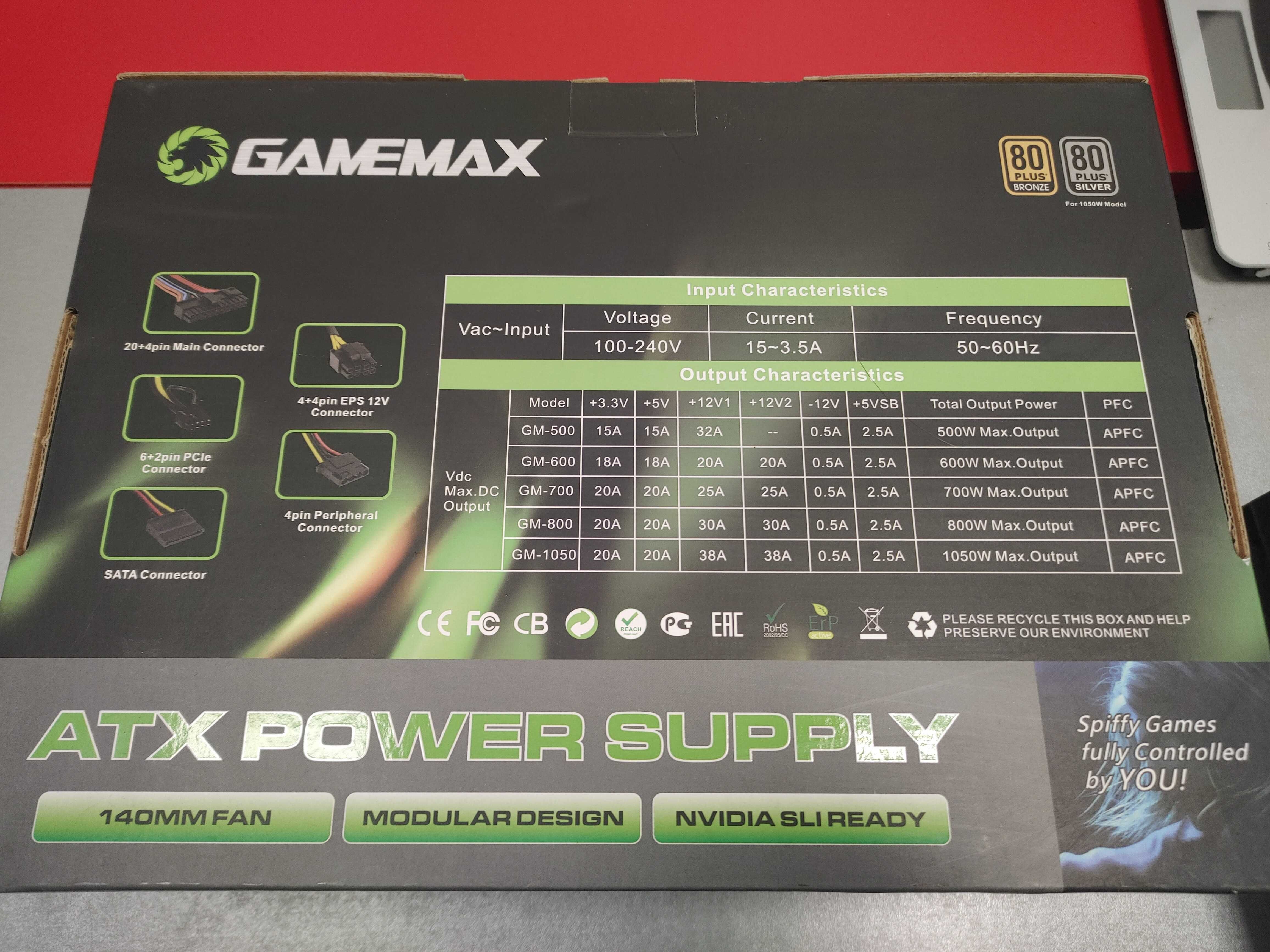 Блок живлення для майнінгу GameMax BT-1250 1250W