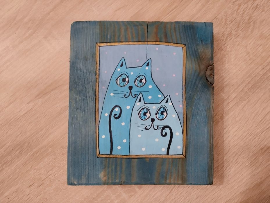 Rękodzieło. Malowane na drewnie.