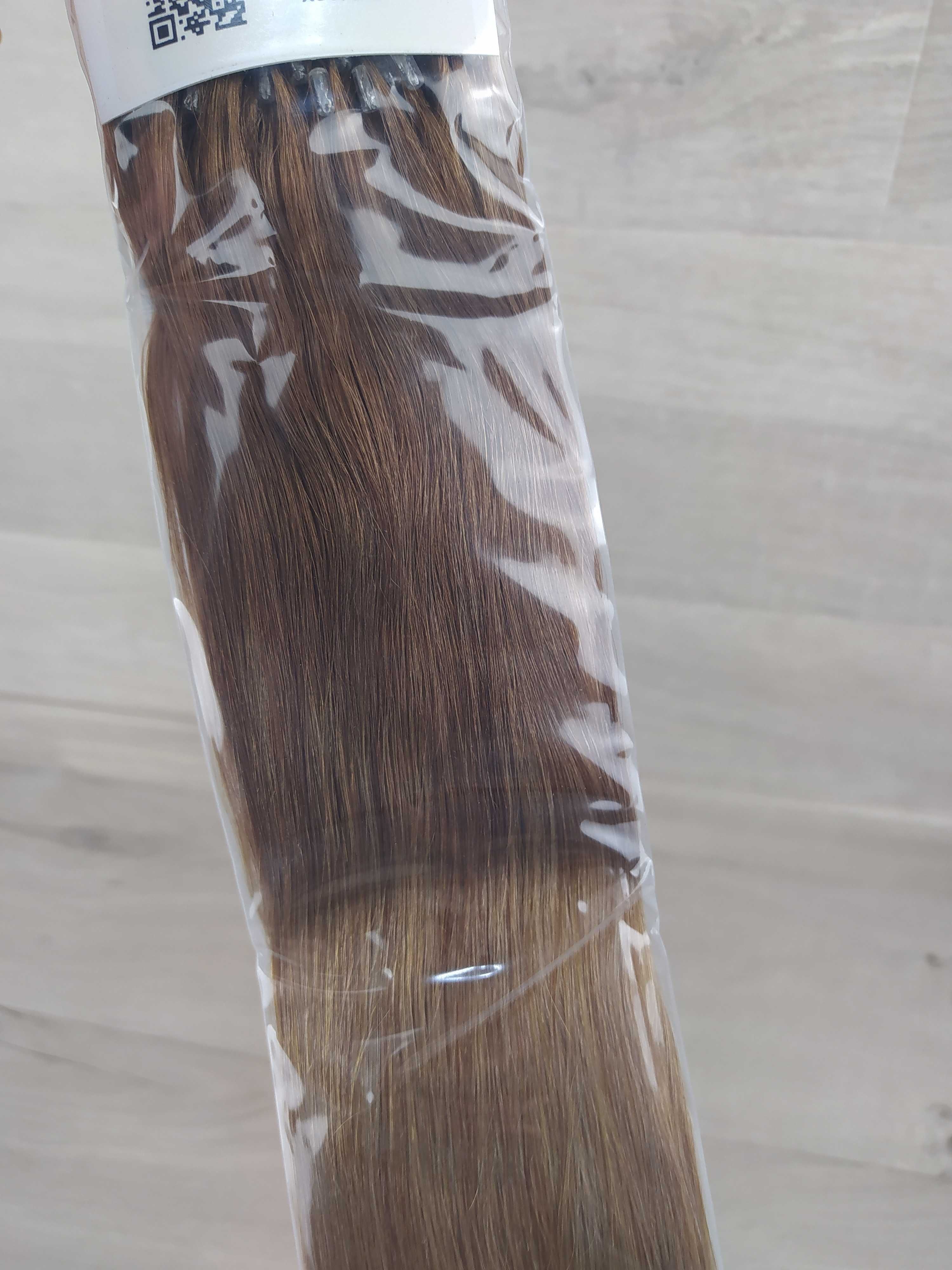 Easyouth Microring Przedłużki Prawdziwe włosy Ombre 45 cm #10/14 50g