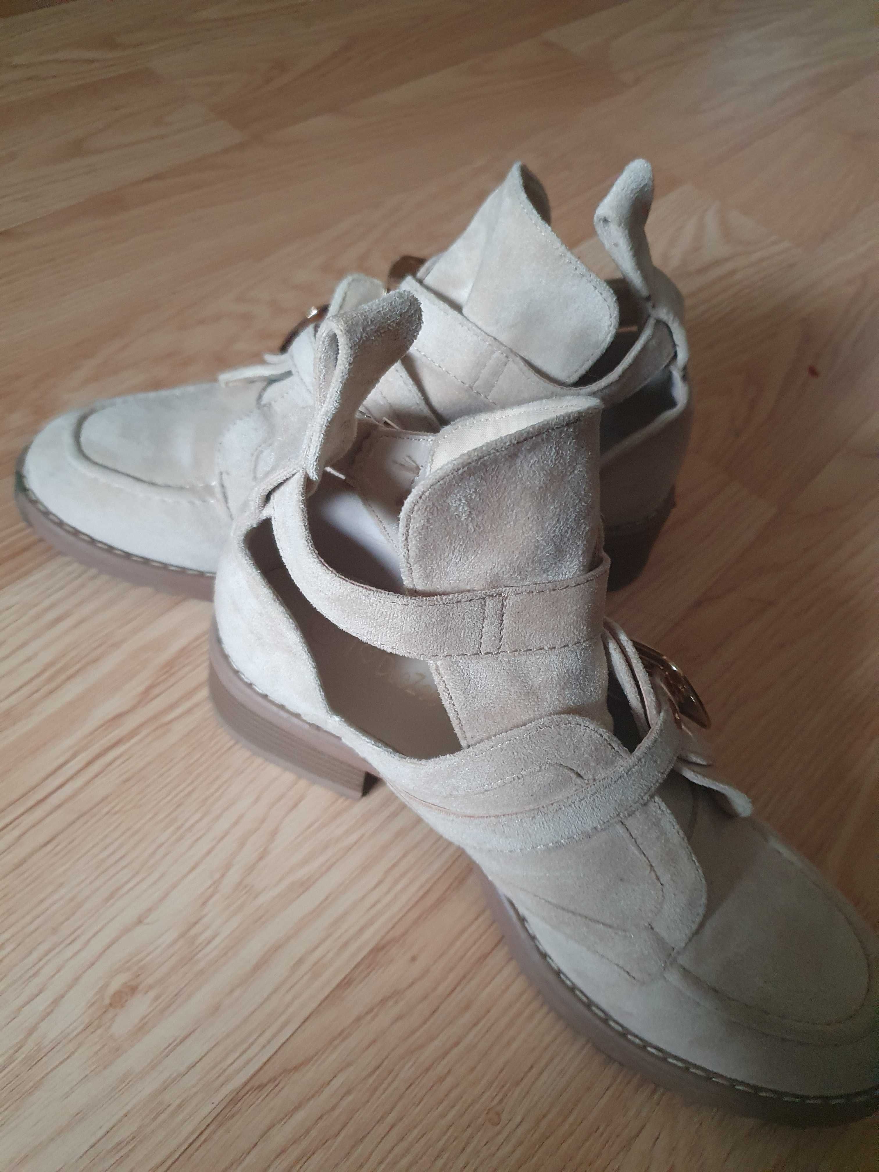 Botki damskie, półbuty, DEEZEE, r38