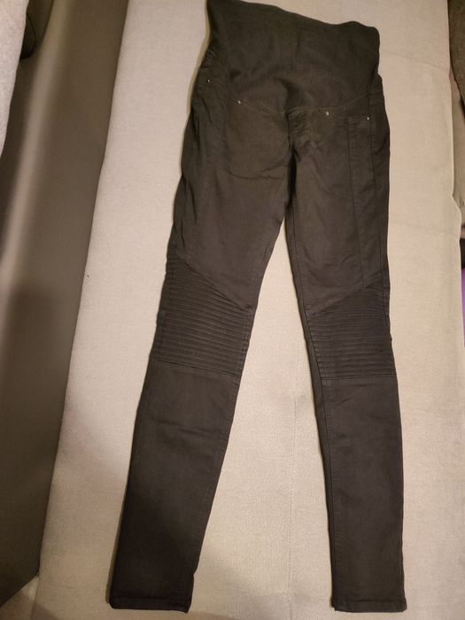Spodnie ciążowe czarne jeansy rozm 38 / M H&M