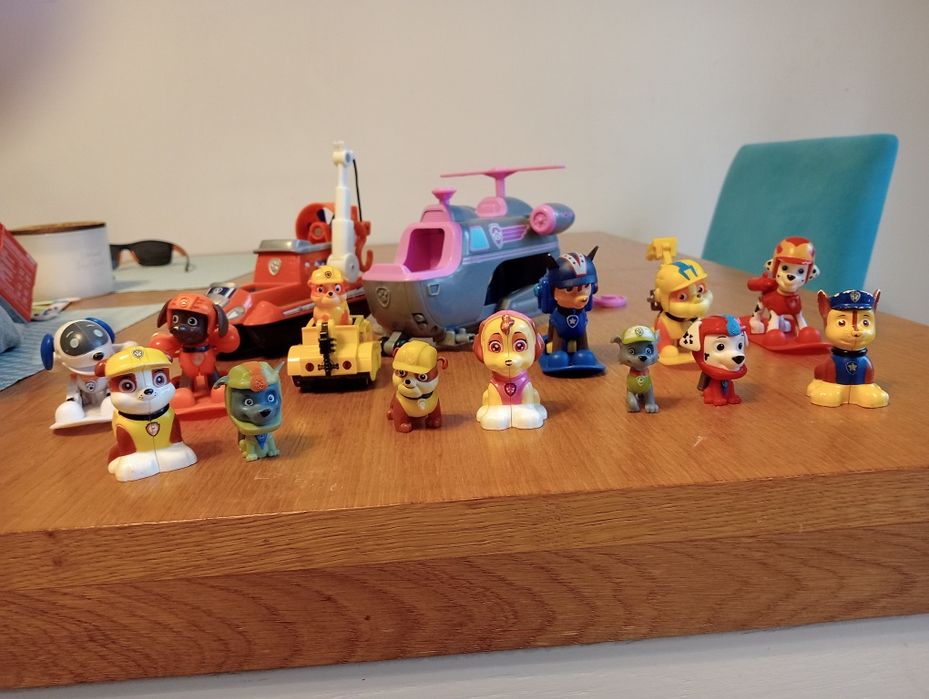 Mega zestaw psi patrol figurki i pojazdy