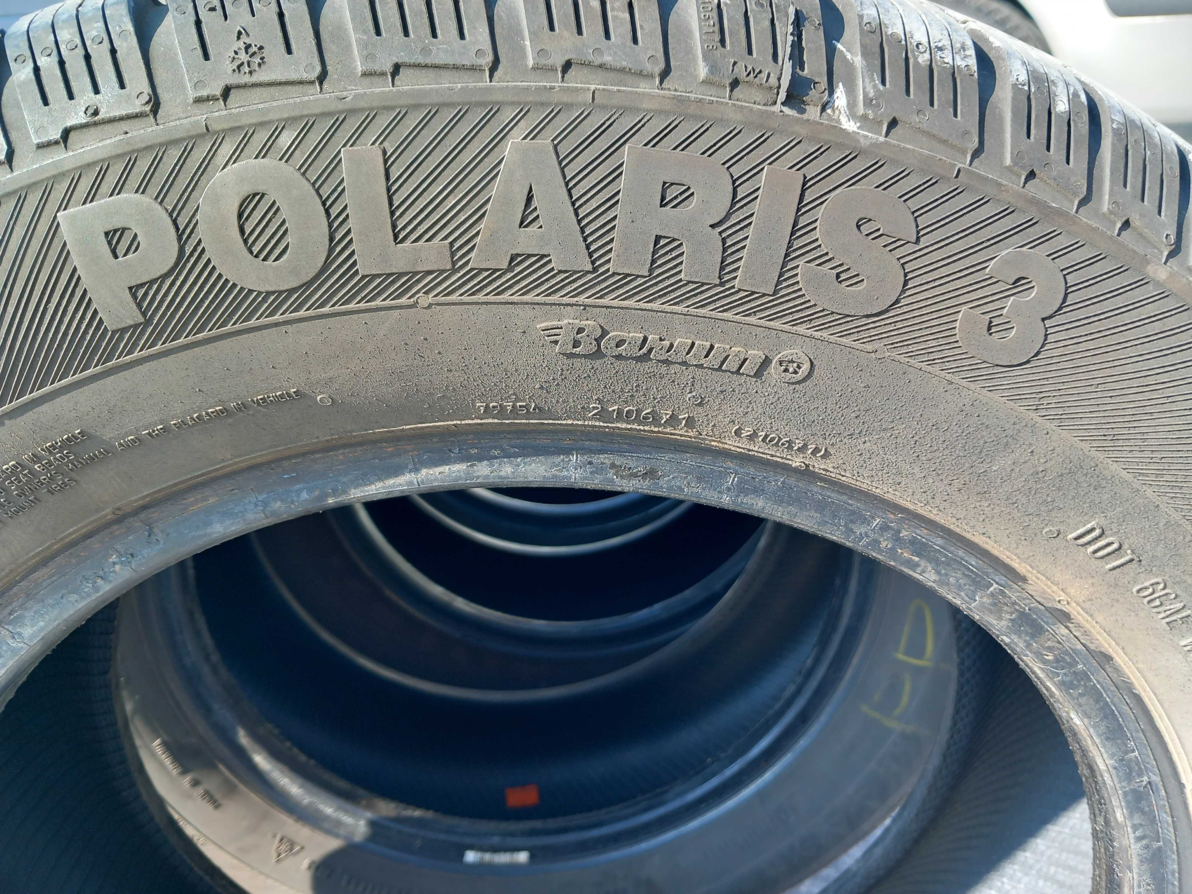 Opony zimowe 4 szt. Barum Polaris 3, roz. 195 x 65 x 15 cali
