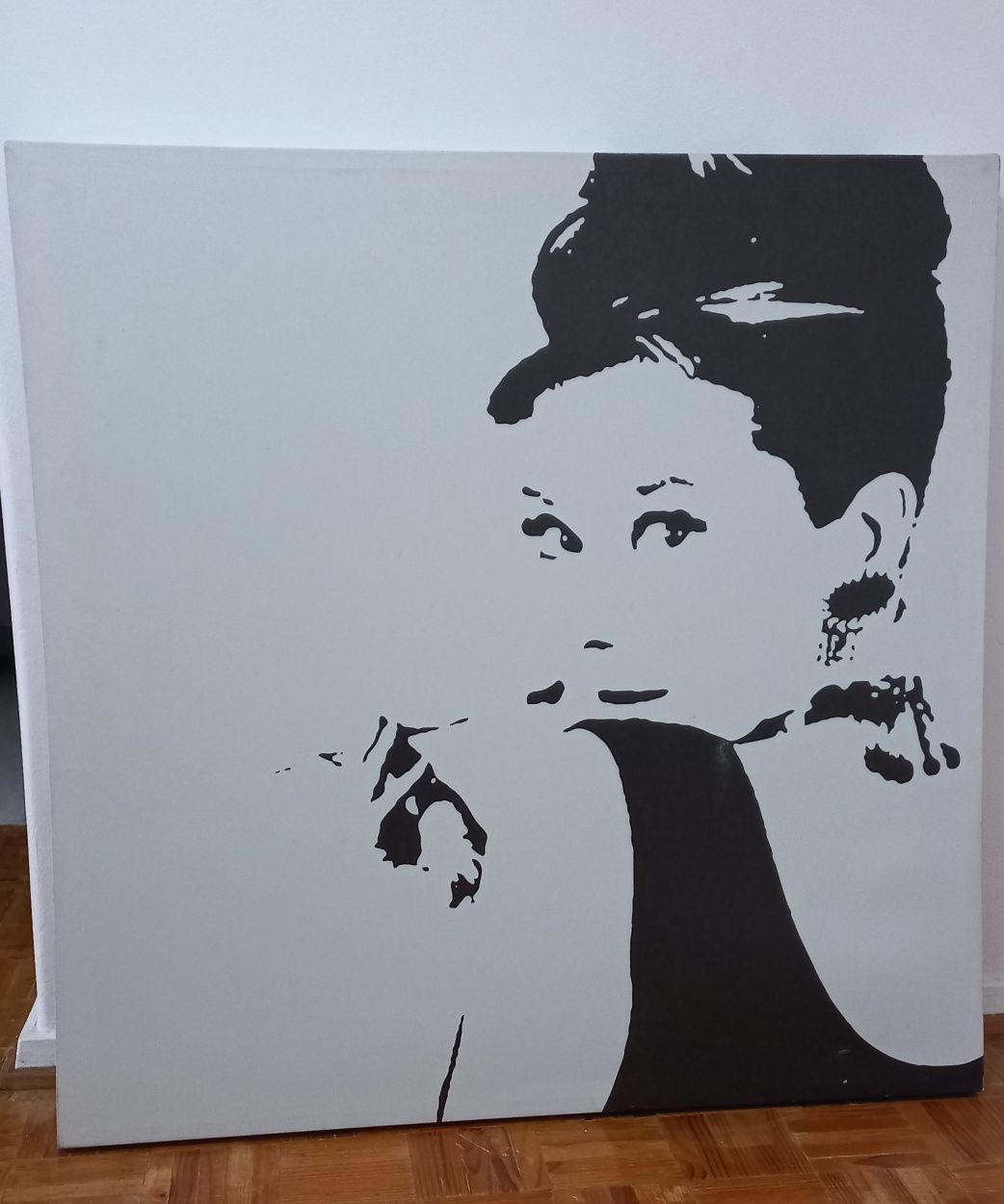 Tela 90*90cm Audrey Hepburn - algumas marcas