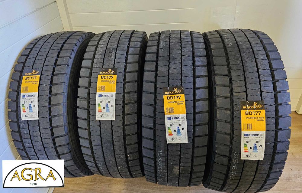 315/60R22.5 (1190netto) BLACKLION  BLACK LION opona opony nowa napęd