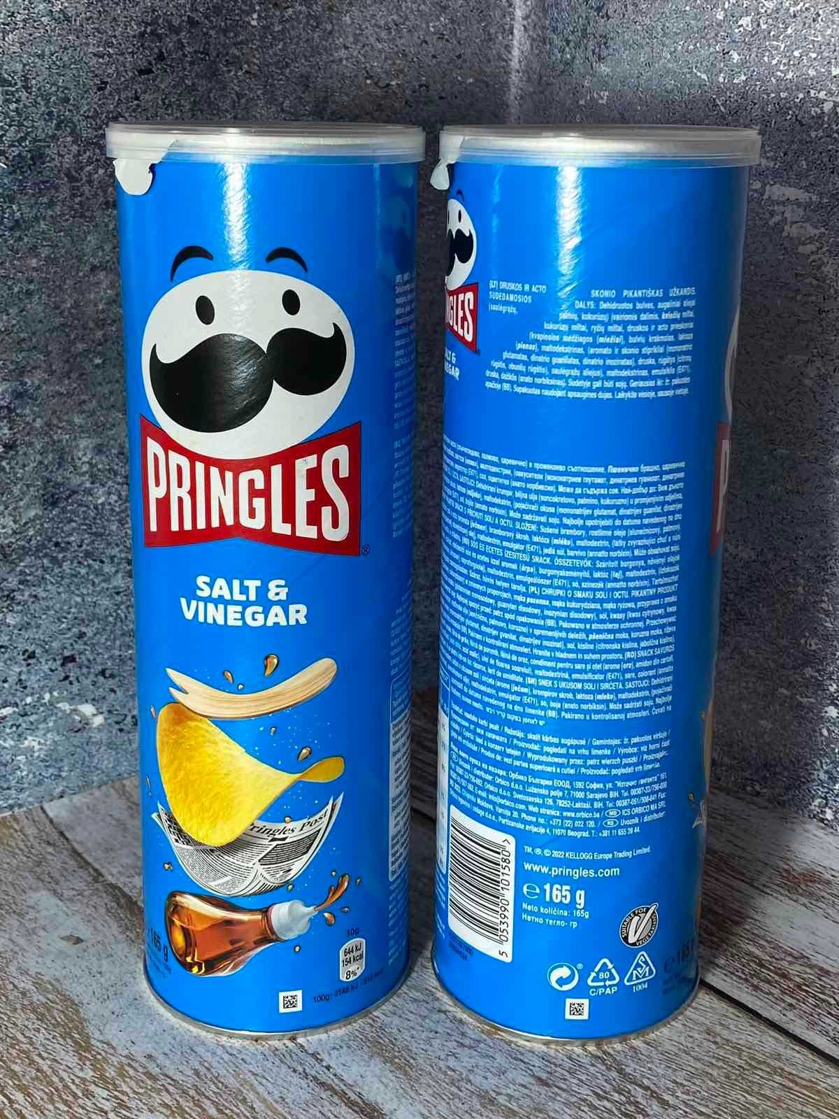 Чіпси Pringles в асортименті
Вага 165 грам