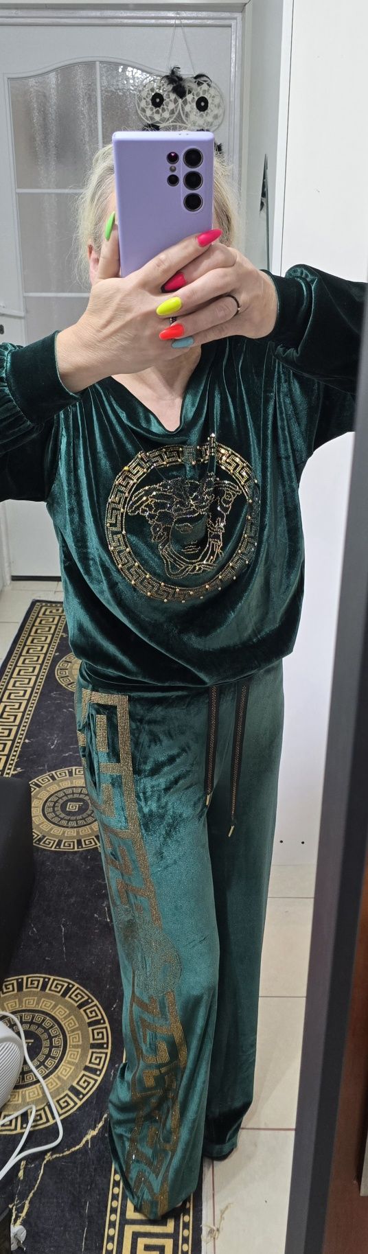 Dres meduza versace welur nowy S