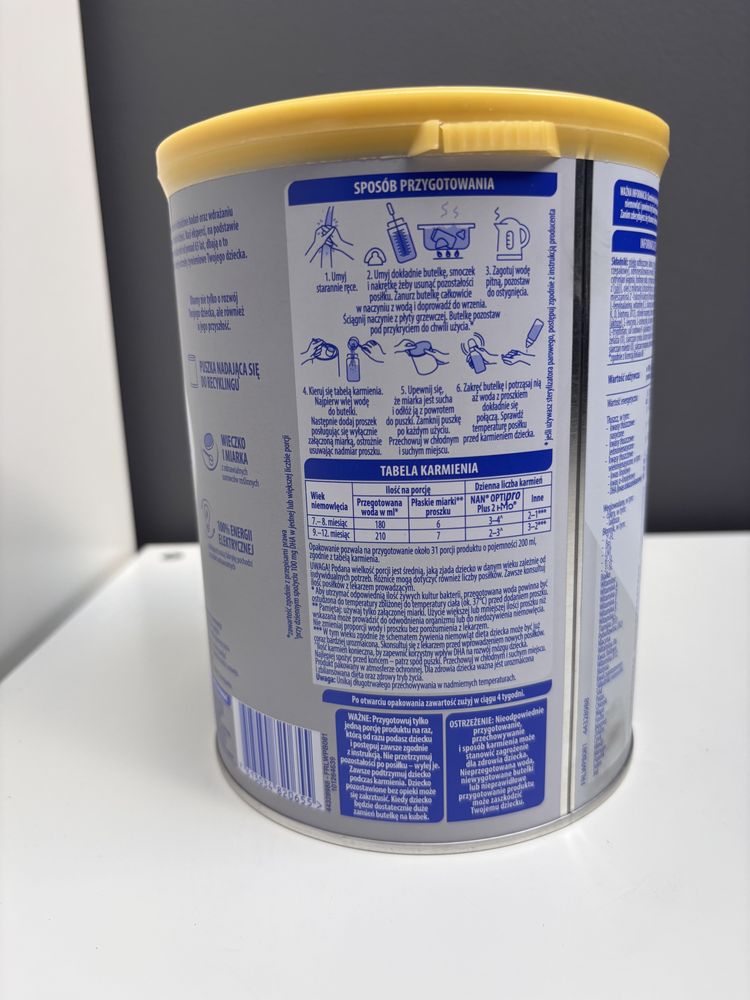 NESTLE NAN OPTIPRO Plus 2 HM-O Mleko Modyfikowane