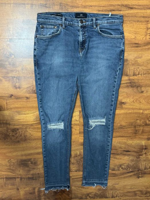 Spodnie jeansowe z dziurami jeansy skinny stretch rurki LTB W34 L