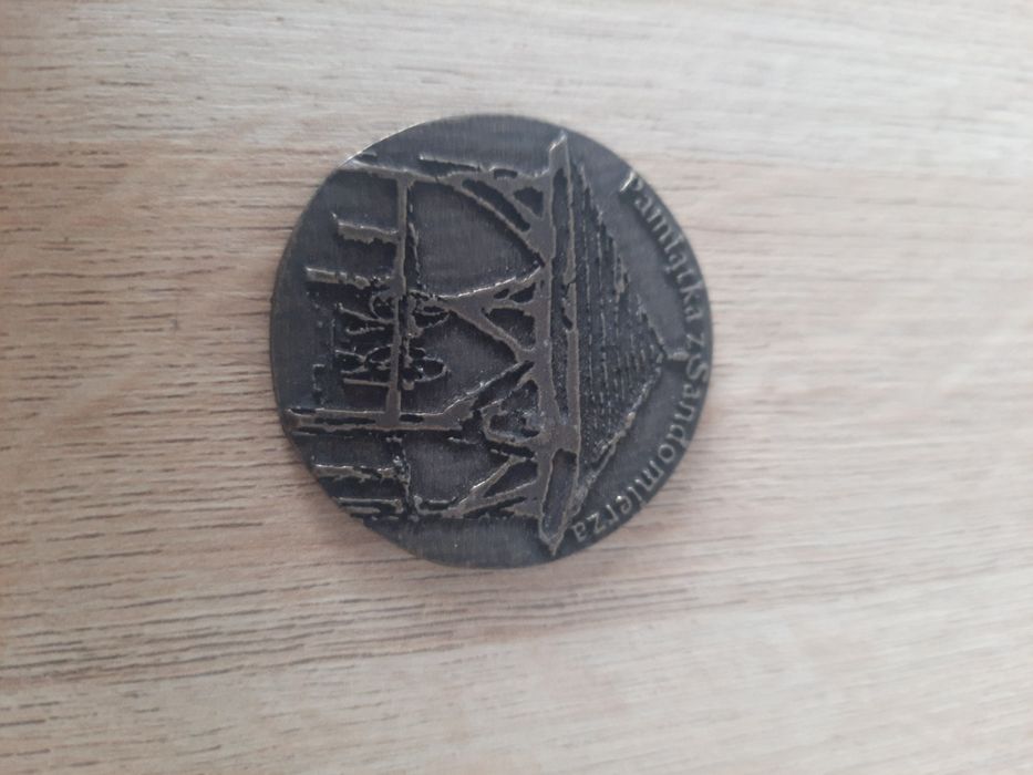 Pamiątka moneta z Sandomierza