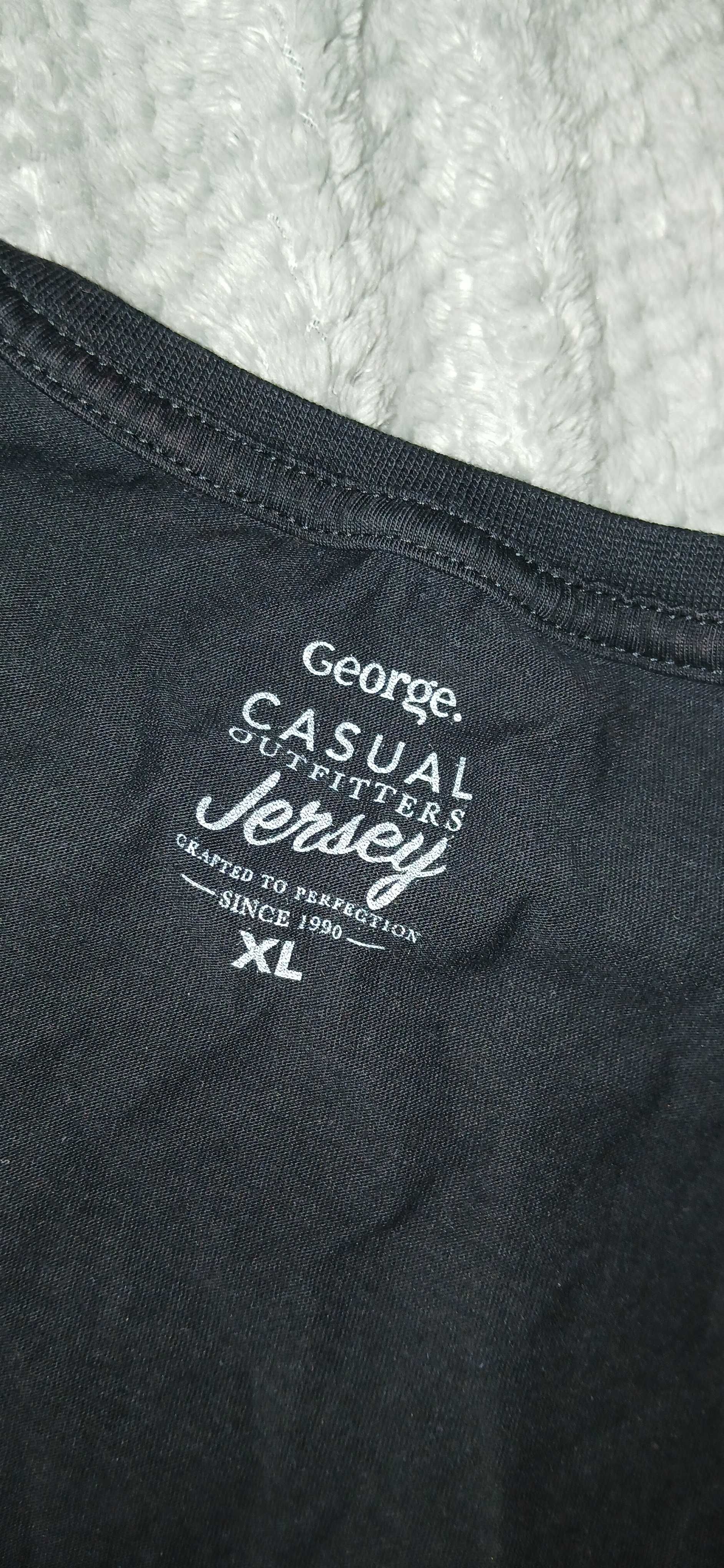 koszulka T-shirt kości żebra kościotrup czarna Gieorge