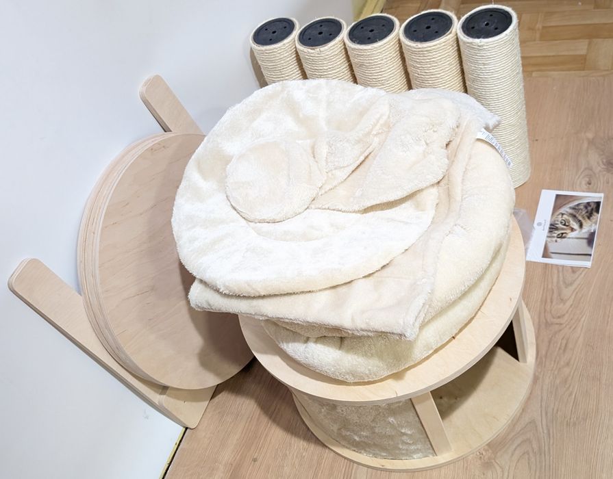 Natural Paradise Drapak Sufitowy Dla Kota Magnolia Kremowy do270cm OTW