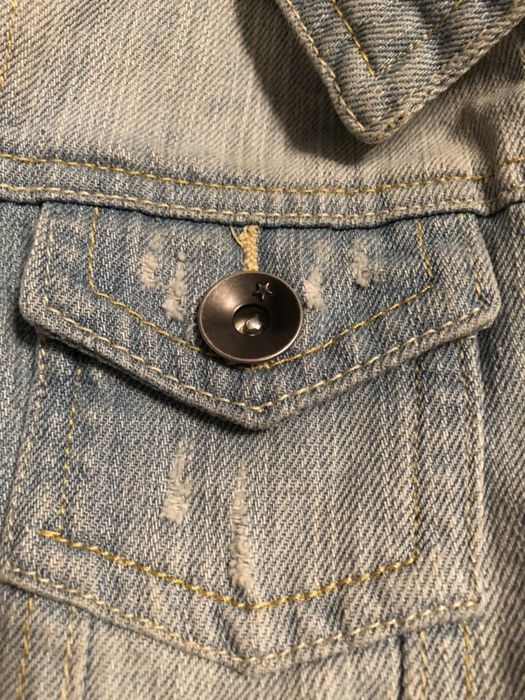 Bluza jeans krótka 9/10 lat