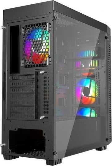 FV23 DUŻA Obudowa Fornax K700 GAMING ATX Okno Szkło 4 wentylatory ARGB