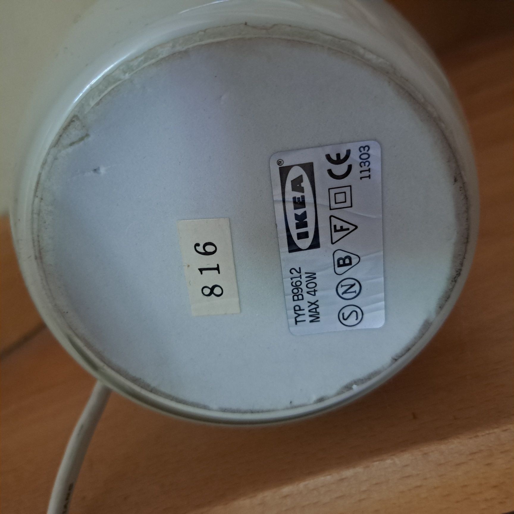 Lampka nocna biała ikea