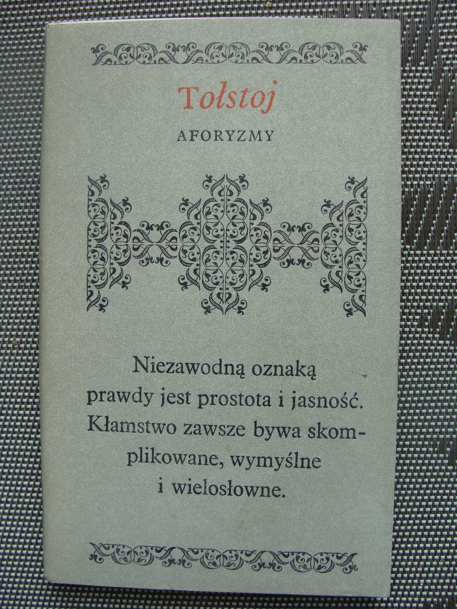 Aforyzmy - Lew Tołstoj (P)