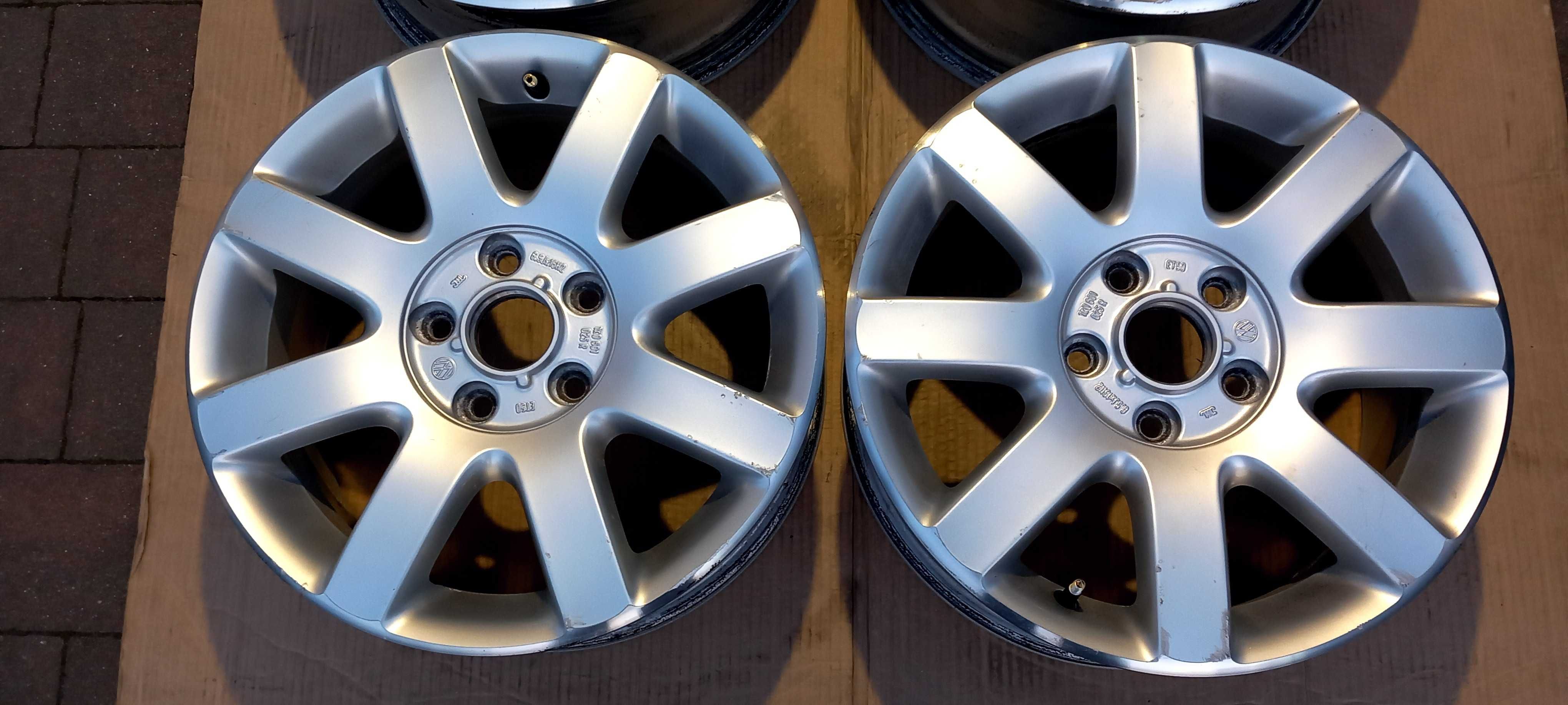 Felgi aluminiowe 4x oryginał VW 6.5Jx16, 5x112, ET50, Brak dekielków