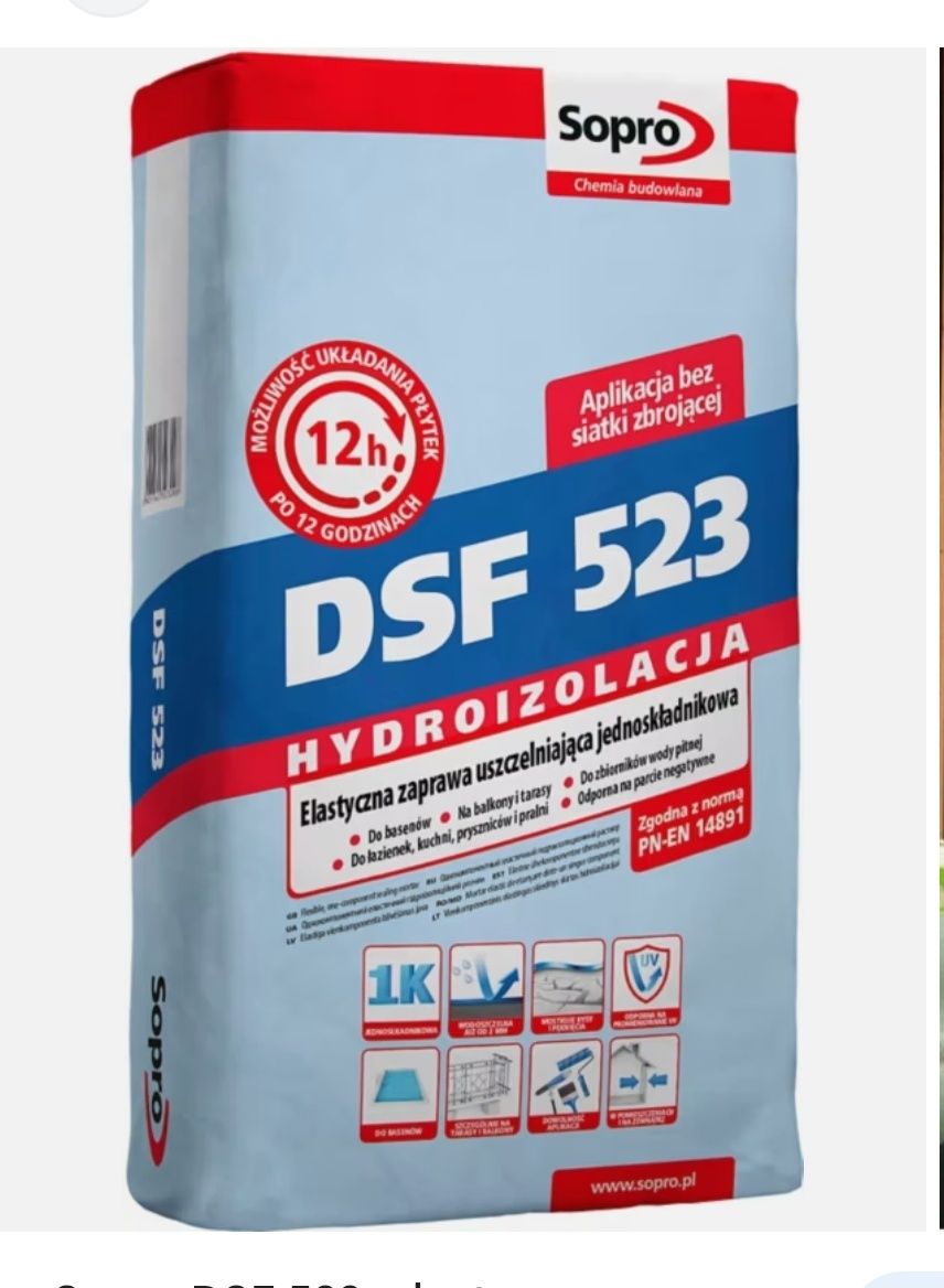 Sopro DSF 523 Folia hydroizolacja szlam 20kg