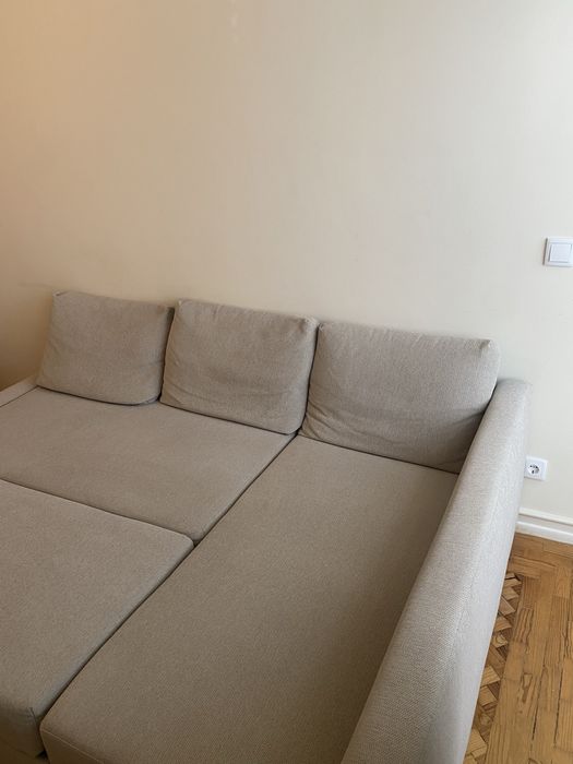 Sofá-cama com chaise longue