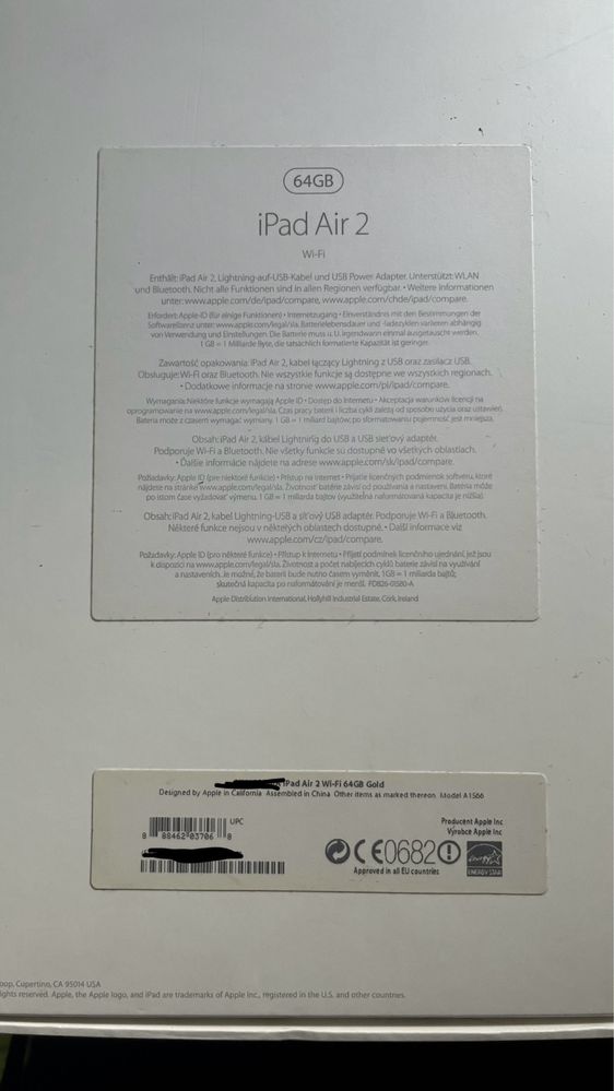iPad Air 2 64GB złoty
