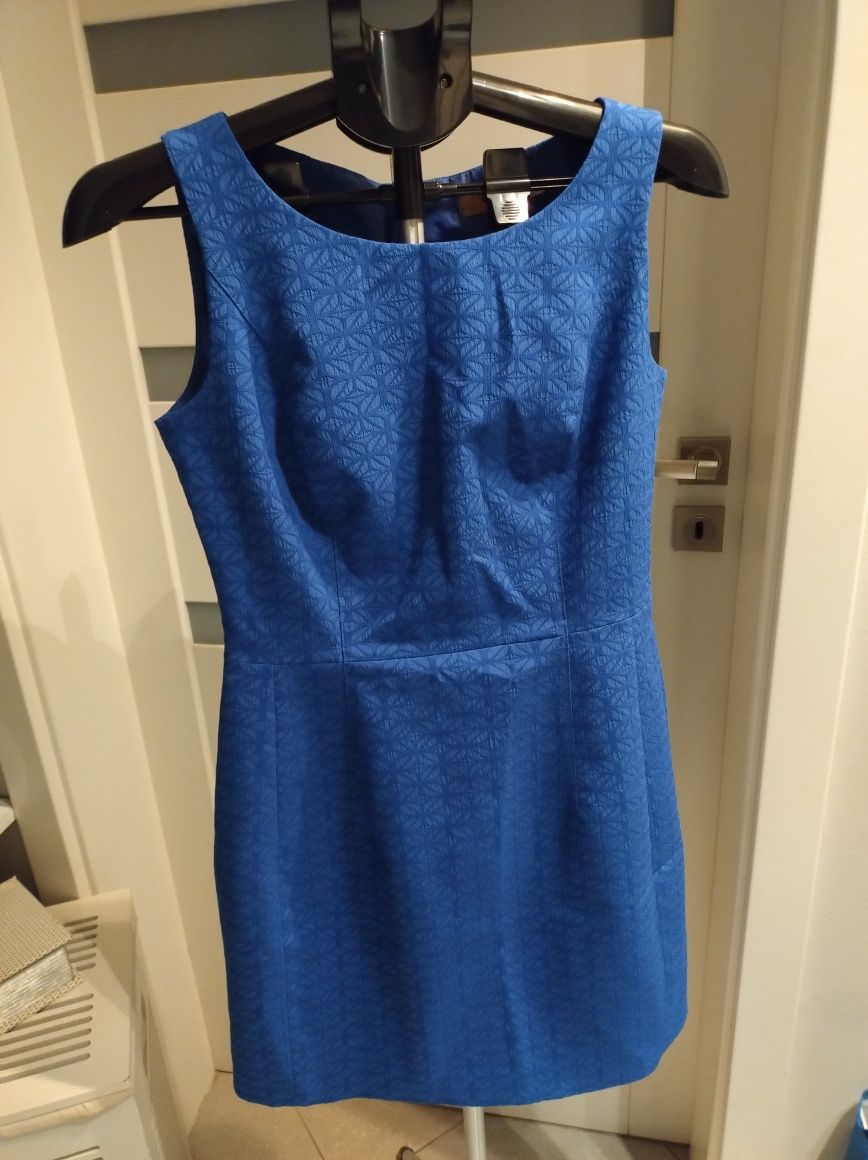 Kobaltowa sukienka.Roz.38