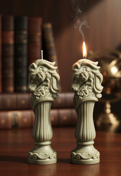 Свеча конь символ года 2026 свеча лошадь