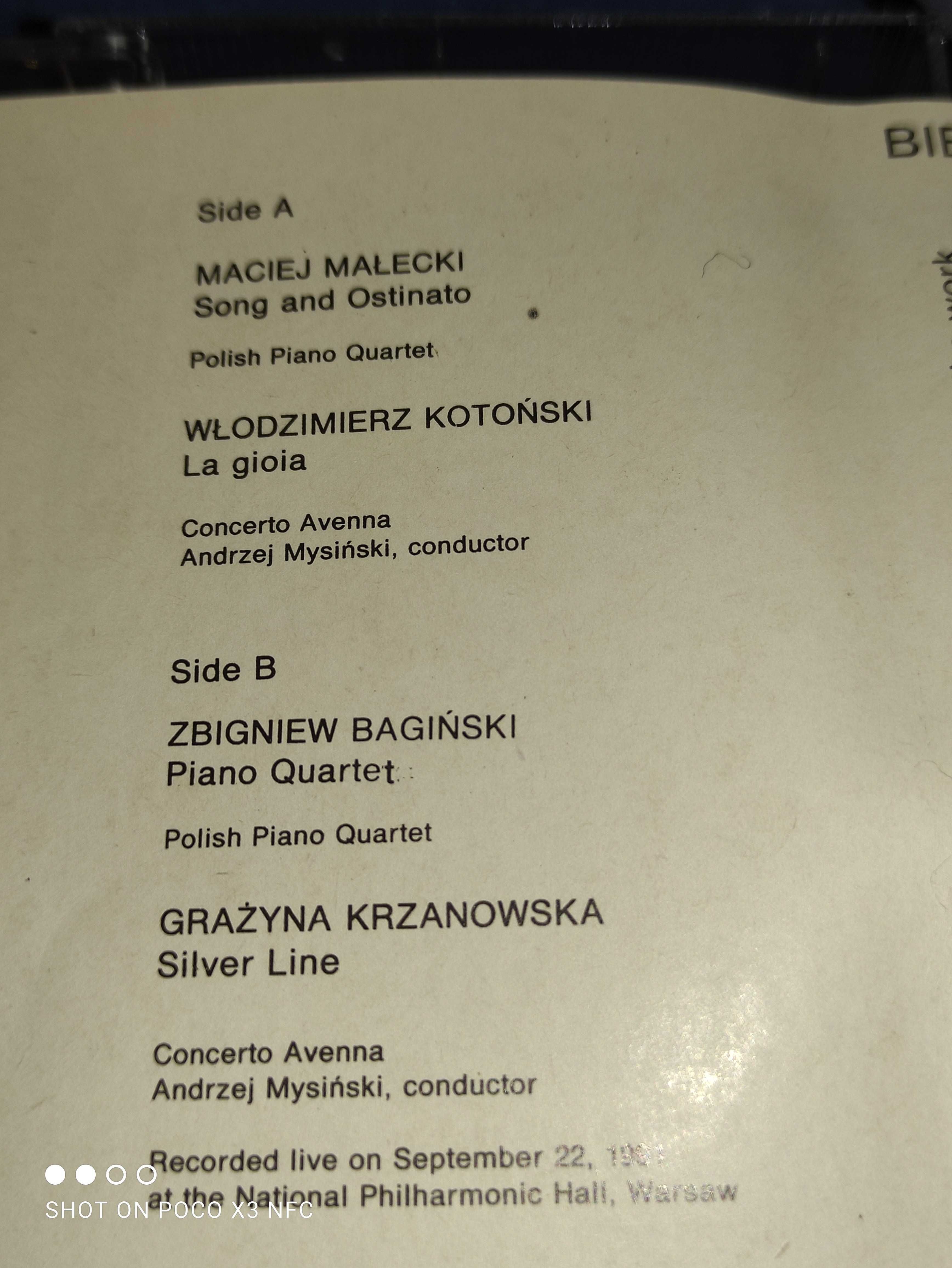 Warszawska Jesień 1990/91 Górecki kasety magnetofonowe 3szt nowe