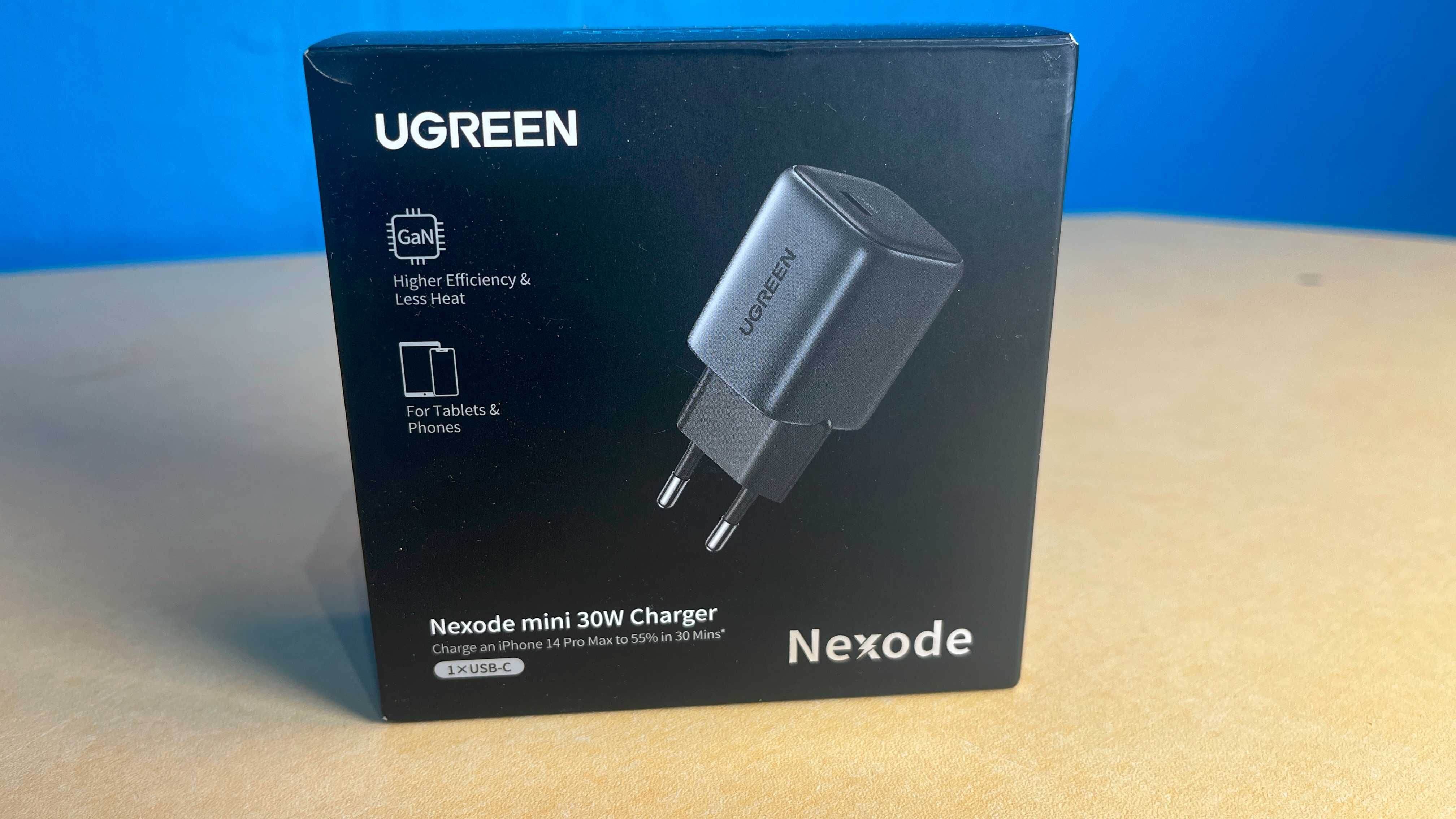 Ładowarka USB C, Zasilacz USB C, Nexode 30W GaN II Tech, Szybka spi53