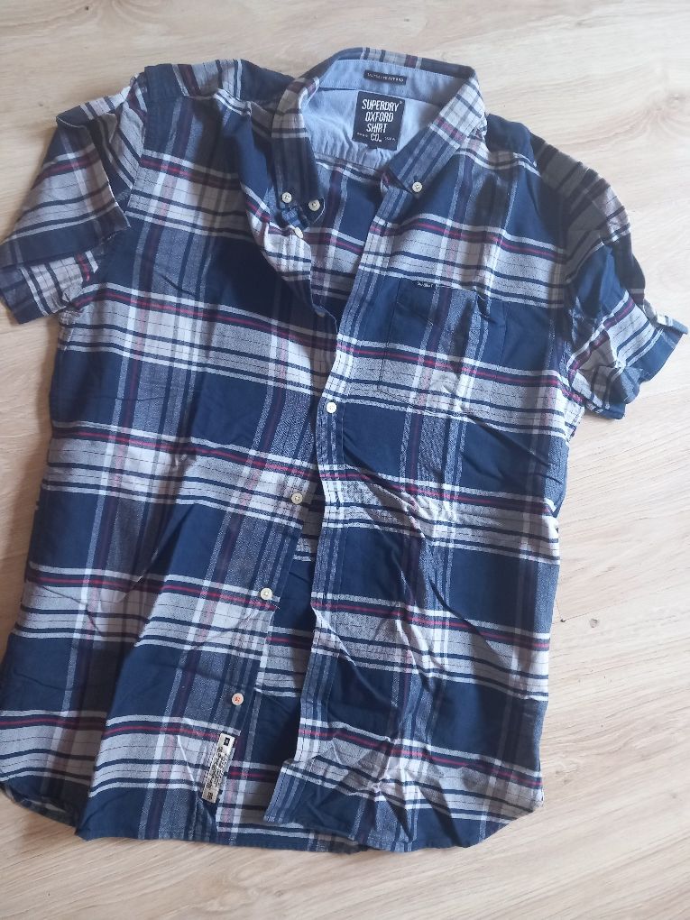 Koszule męskie boss Tommy lacoste superdry 5 sztuk