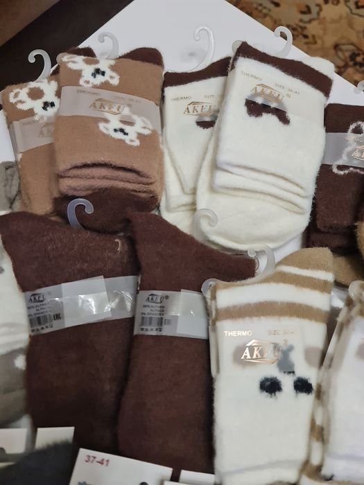 Продам шкарпетки з меха норки, куниця, альпака