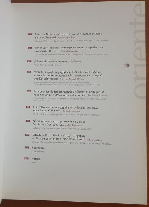 Revista Oriente n⁰ 18