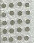 Lote com 103 moedas antigas de 50 centavos