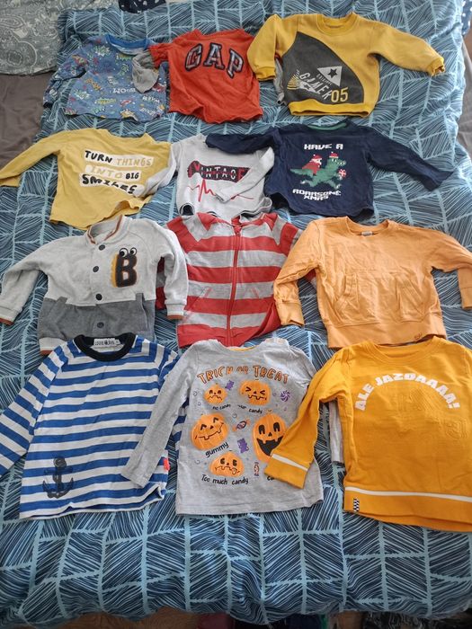 Zestaw ubrań dla chłopca jesienne bluzki z długim rękawem bluzy