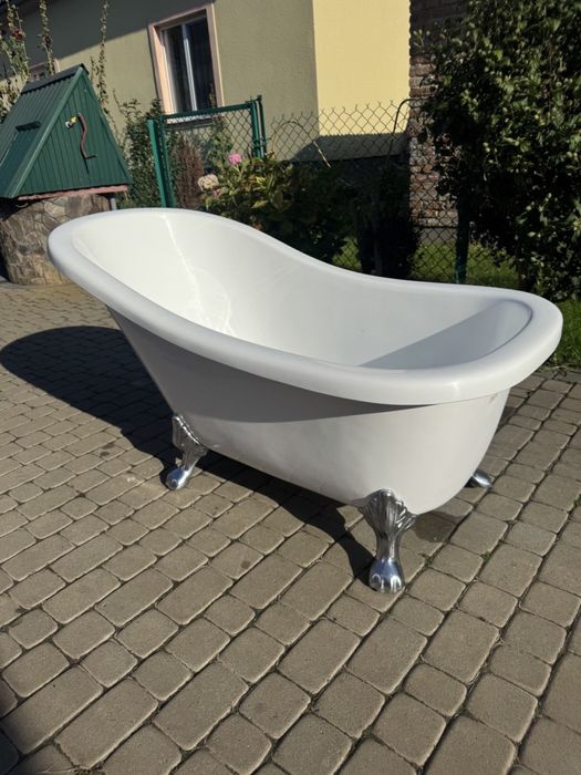 Ванна акрилова вільностояча 159 см (00217+) ретро ванна оренда ванни