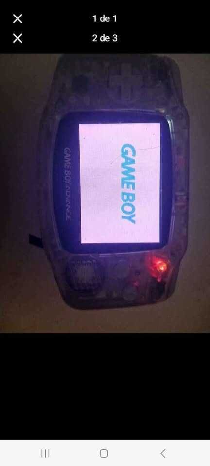 GBA Retroiluminado  Caixa Mario, Wario4 e Sonic com Manuais