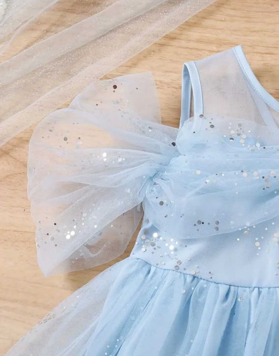 Nowa suknia Kopciuszek Cinderella wróżka, r. 110/116 przebranie bal